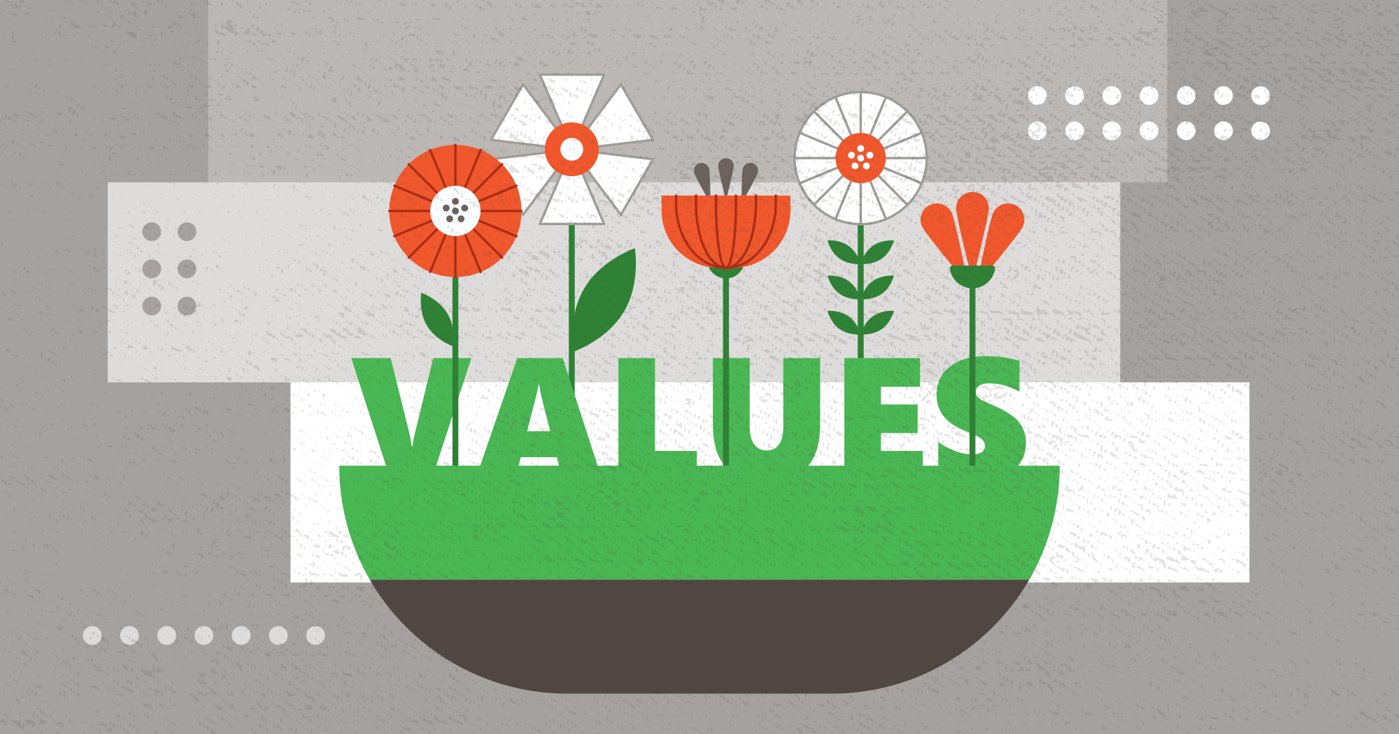 Shared values grows trust flowers